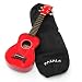 Kala Makala MK-SD/CAR Dolphin Bridge Soprano Ukulele, Candy Apple Red Kala Makala MK-SD/CAR Dolphin Bridge Soprano Ukulele, Candy Apple Red