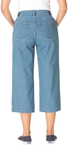 Women's Plus Size Jean, Capri Length, Relaxed Fit, 5-Pocket Styling