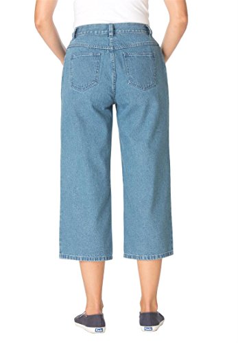 Women's Plus Size Jean, Capri Length, Relaxed Fit, 5-Pocket Styling
