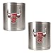 Chicago Bulls NBA 2pc Stainless Steel Can Holder Set - Primary Logo by Great American Products