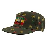 Rasta Baseball Caps-Lion3 Olive W31S61C