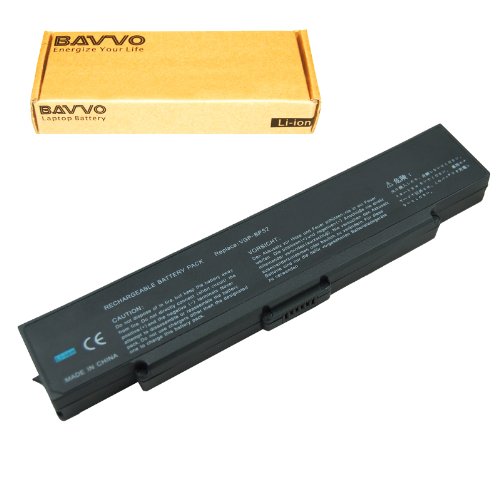 SONY VAIO PCG-7V2L Series VGN-N130G/B VGN-FJ170/B VGN-FJ290P Laptop Battery - Premium Bavvo® 6-cell Li-ion Battery On Sale