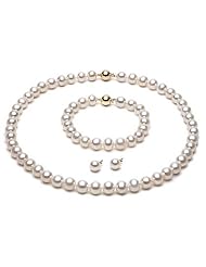 Freshwater Pearl Jewelry Set: 9-10mm AAA