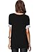 Leadingstar Womens Casual Round Collar Spliced Short Sleeve T-Shirt Blouse Tops