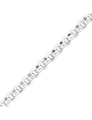 Sterling Silver 9.5mm Rolo Chain - 8.5 Inch
