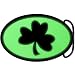 Irish Shamrock Glow in the Dark Belt Buckle