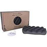 Konjac Sponge - Activated Charcoal - Body Sponge, 100% Natural Sponge, Eco-friendly - Gentle Exfoliating Sponge, Deep Cleansing, Improved Skin Texture - Konjac Body or Facial Cleansing Sponge - Natural Beauty Products - Free of Chemicals, Parabens, Sulphates, fragrances & Coloring - Good for Sensitive Skin, Hypoallergenic, Acne & Oily skin - Cruelty Free, Vegan, Biodegradable, Naturally Sustainable