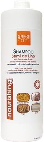 Alter Ego Semi De Lino Shampoo w/Garlic Extracts, Wheat Protein, Silk Protein 1000ml by Pettenon Cosmetici