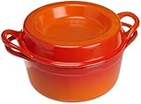 Le Creuset Enamled Cast-Iron 2-1/2-Quart Round Doufeu, Flame
