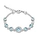 Women Heart Shaped Bracelet with Swarovski Elements Crystal 7