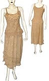 Summer Skirt Sets in Rayon Embroidery Womens Casual Sundresses Size S