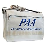 Canvas - AS Shown Pan Am Luggage PAA Reversible Messenger Bag