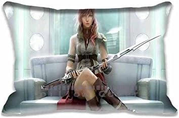 Better Life FFXIII Lightning in Orphans Cradle Design Pillow Cover Case Decorative Rectangle for Home Sofa 20x30 Inches Two Sides