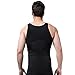 Andux Land Men's Shaper Slimming Shirt Elastic Sculpting Vest Black Ssy-1 (M)