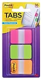 Post-it Durable IndexTabs, 1-Inch, Ideal For Binders and File Folders, Assorted Bright Colors, 66 Per Dispenser