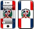 Dominican Republic Flag Design Decorative Skin Decal Sticker for Apple 3G iPhone/ Apple iPhone 3GS 3G S