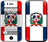 Dominican Republic Flag Design Decorative Skin Decal Sticker for Apple 3G iPhone/ Apple iPhone 3GS 3G S