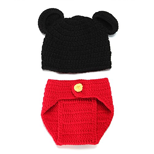 Dealzip Inc Fashion Unisex Newborn Boy Girl Crochet Knitted Baby Outfits Costume Set Photography Photo Prop