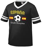 41vqE89Wy%2BL. SL160  España Flags 2010 World Champions International Soccer Mens Ringer T Shirt, Spain Soccer Champions Mens V Neck T shirt