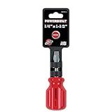 Powerbuilt 646011 Maxi-Grip Handle Slotted Screwdriver - 1/4' x 1-1/2' [並行輸入品]