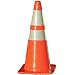 Kimberly Clark Jackson Safety 16632 W Series Recessed Traffic Cone with 6" Upper and 4" Lower 3M, 14-1/2" Length x 14-1/2" Width x 28" Height, Orange