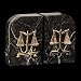 Bey-Berk Green Marbel & Gold Legal Bookends