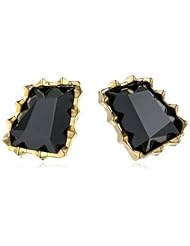 Sam Edelman Long Stone Black Stud Earrings Set