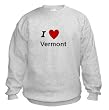 I LOVE VERMONT - State-series - Light Grey Sweatshirt