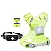 Reflective Vest Including Two 3m Reflective Bands and Running Waist Pack (Medium)