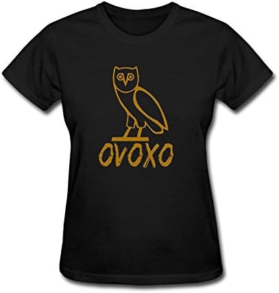 Holyshirt Women's The OVO Owl Drake Short Sleeve T-Shirt X-Large Black