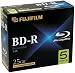 Fujifilm Media 25303605 BD-R Blue Ray Disc Write Once 10MM Jewel Case - 5 Pack Box