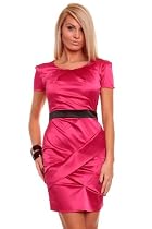 Astrapahl, Abiballkleid, Laufsteg Abend Kleid, Länge Mini, Farbe pink