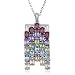 Sterling Silver Multi-Gemstone Pendant, 18" image 2