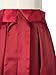 Choies Women's Burgundy/Black Bowknot High Waist Hi-lo Party Skater Skirt