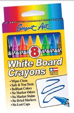 Childrens Toyshop  Toys : SARGENT ART WHITE BOARD CRAYONS REG