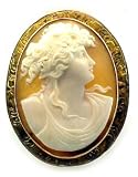 Antique Shell Cameo Brooch