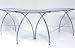 Studio Designs Jameson LS Work center Silver / Blue Glass