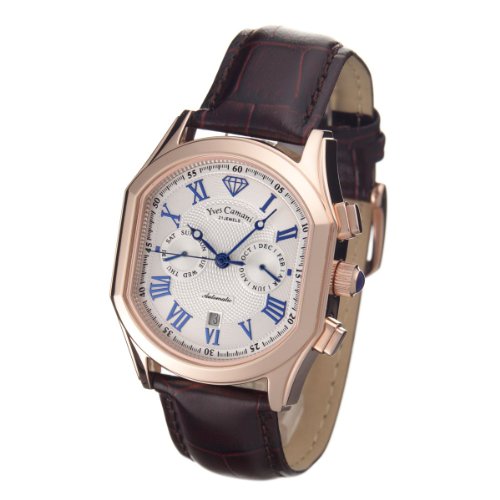 Yves Camani Herrenuhr Bellissimo Rotgold/Weiss Yc1012-D
