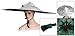 Dcolor Gray Canopy 8 Metal Ribs Umbrella Headwear Hat for Fishing