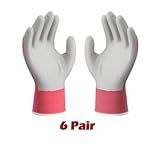 ATLAS Fit 370 Pink Thin Nitrile Gloves Large L *6-Pack*