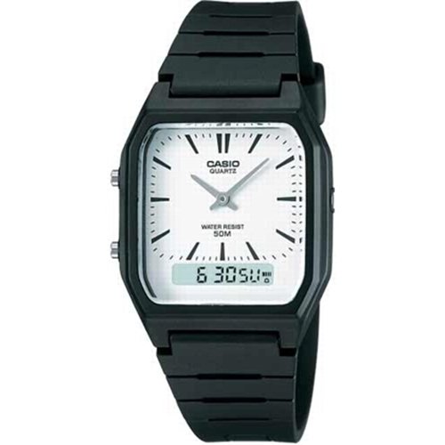 Casio Men's AW48H-7EV Resin Quartz Watch with White Dial