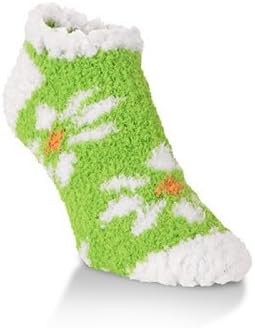 World's Softest Women's Cozy Low Cut Slipper Socks "Sunrise Flower"