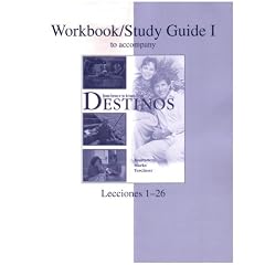 Workbook/Studyguide Vol. 1 fuw Destinos