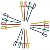 Box of 1000 sword picks (assorted colors)