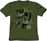 Elvis Presley PRIVATE E Adult Army Green T-shirt Tee Shirt