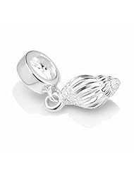 Chuvora Sterling Silver Sea Shell Dangle Bead Charm Fits Pandora Bracelet
