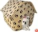 Designer Collapsible Paw Prints Pet House - Large