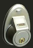 Keyless Deadbolt Lock with Biometric Fingerprint Recognition - \"Satin Chrome\" Finish, #427