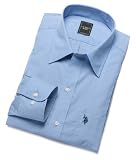 USPA Men's Blue Poplin Shirt