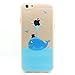 iPhone 6 Case, iPhone 6s Case, JAHOLAN Amusing Whimsical Designs Clear TPU Soft Case Rubber Silicone Skin Cover for Normal 4.7 inches iPhone 6/6s - Kings Whale